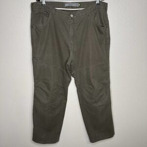 REI Men's Brown Twill Wide Leg Hiking Activewear Cargo Pants Size 40X32